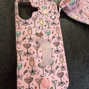 Pink Cocktail Pattern iPhone 17 Case